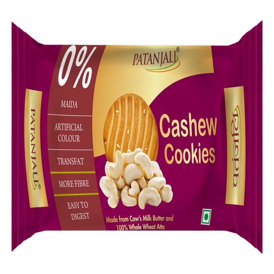 Picture of Patanjali Cashew Cookies 200gm