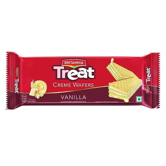 Picture of Britannia Treat Vanilla Creme Wafer Biscuit 55 gm