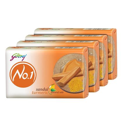 Picture of Godrej No.1 Sandal & Turmeric Soap 4X125gm