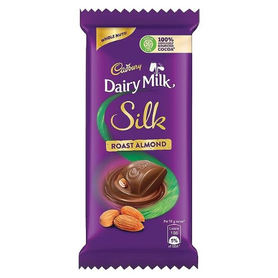 Picture of Cadbury Dairy Milk Silk Roast Almond 58Gm