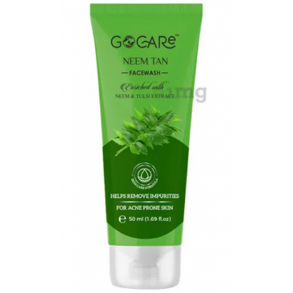 Picture of Gocare Neem Tan Neem & Tulsi Extract Facewash 50ml