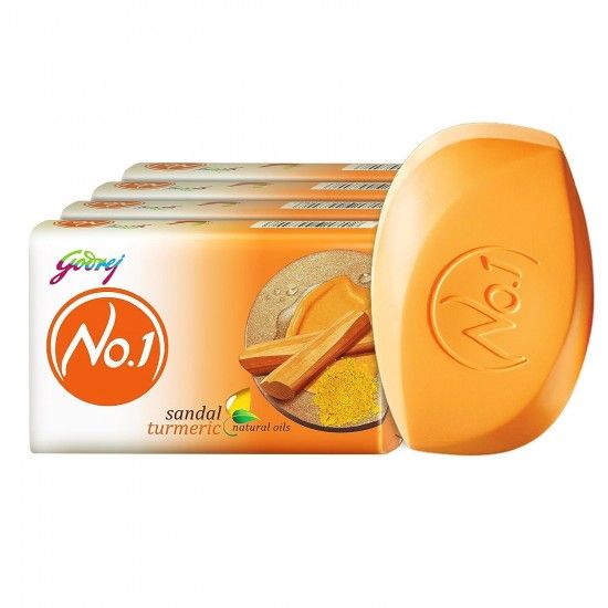 Picture of Godrej No.1 Sandal & Turmeric Soap 4X150gm