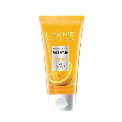 Picture of Lakme Blush & Glow Lemon Gel Face Wash - with Vitamin C Serum  50gm