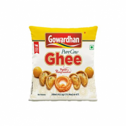 Picture of Gowardhan Pure Cow Ghee 500 ml (Pouch)