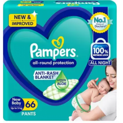 Picture of Pampers All Round Protection Pants (NB) 66 count ( 5kg )