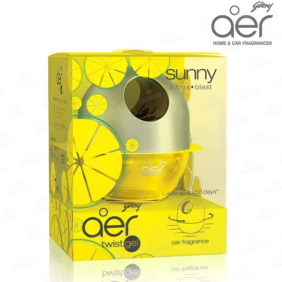 Picture of Godrej aer twist, Car Air Freshener - Sunny Citrus Blast 45gm