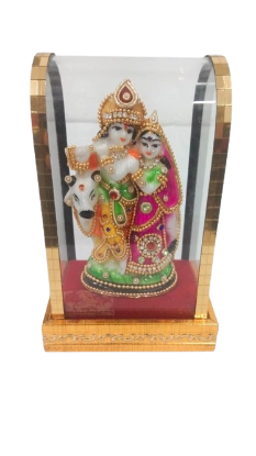 Picture of Radhe Krishna With Cow Murti 4