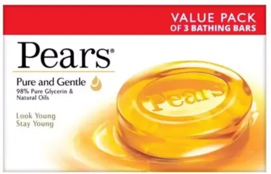 Picture of Pears Pure & Gentle Bathing Soap  125gm ( Pack of 3 )