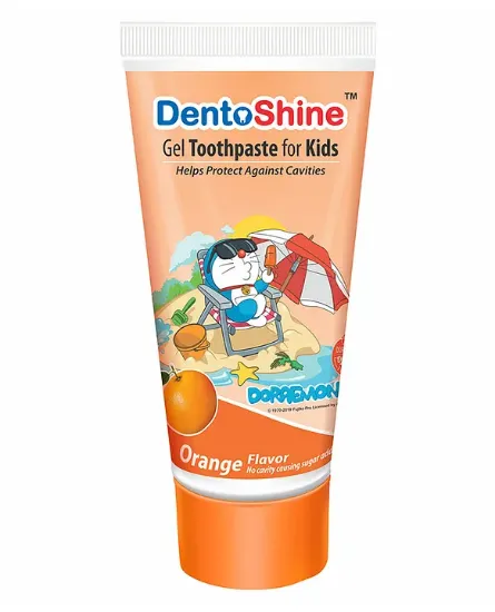 Picture of DentoShine Doraemon Orange Flavoured Gel Toothpaste - 80 g