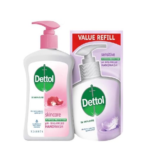 Picture of Dettol Skincare Handwash 200ml ( with Skincare Handwash 175ml Free )