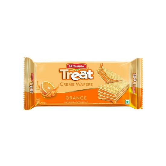 Picture of Britannia Treat Orange Creme Wafers Biscuits 55 gm