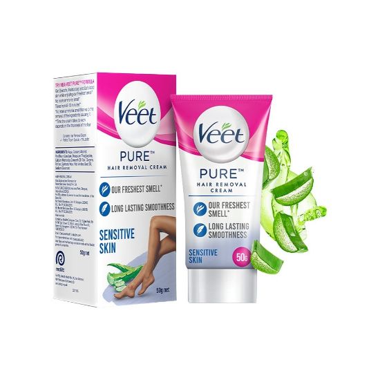 Picture of Veet Pure Hair Removal Cream (for Sensitive Skin) 50gm