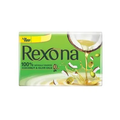 Picture of Rexona Coconut & Olive Oil Soap Bar 100% Naturally Sourced 100 gm