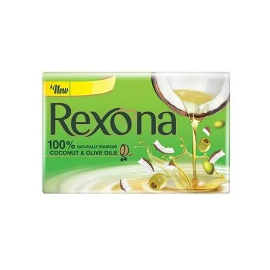 Picture of Rexona Coconut & Olive Oil Soap Bar 100% Naturally Sourced 100 gm