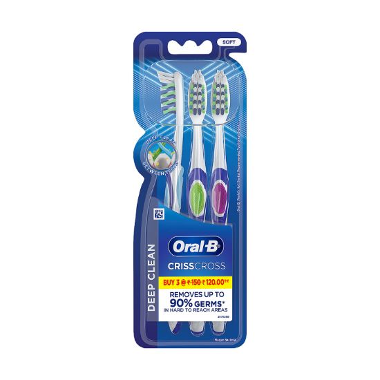 Picture of Oral B Criss Cross Soft Toothbrush, Buy 2 Get 1 Free