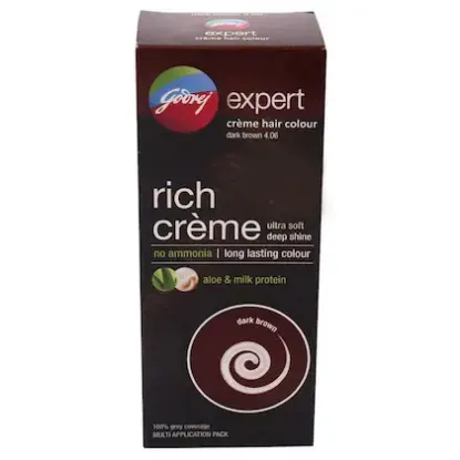 Picture of Godrej Rich Creme Dark Brown 4.06 Expert Creme Hair Colour ml