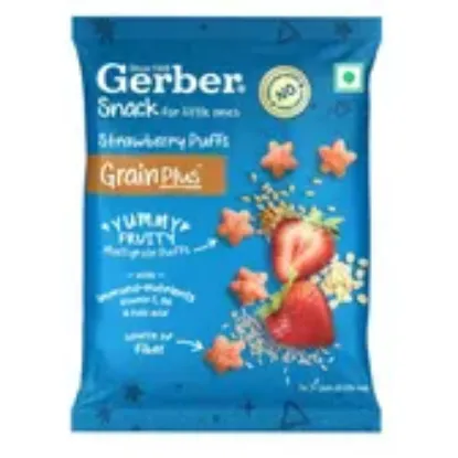 Picture of Nestle Gerber Strawberry Puffs 25gm