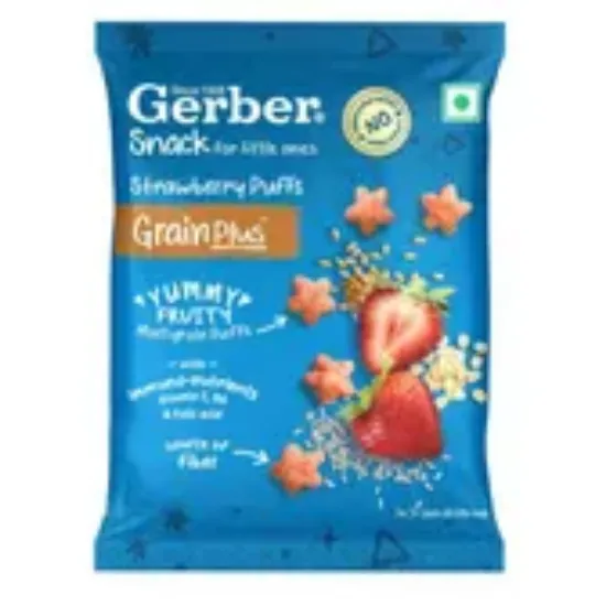 Picture of Nestle Gerber Strawberry Puffs 25gm