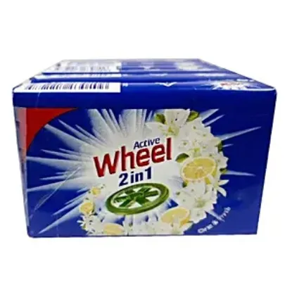 Picture of  Active Wheel 2in1 Blue Bar Detergent Malti Pack 4x300gm 