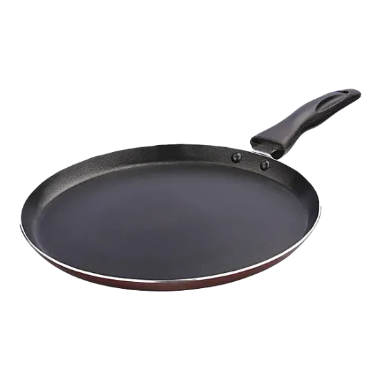 Picture of Nirlon Aluminium Non-Stick Flat Dosa Tawa - With Matt Finish Handle 27.5 cm 1 pc