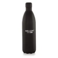 Picture of Nelcon Stainless Steel Vacuum Bottle Cola Dusky Dark Black Thermo Plus 1000 ML