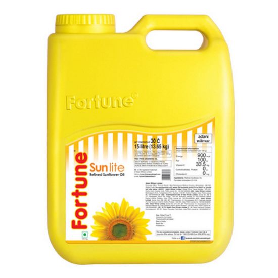 Picture of Fortune Sunlite Refined Sunflower Oil 15 ltr Jar