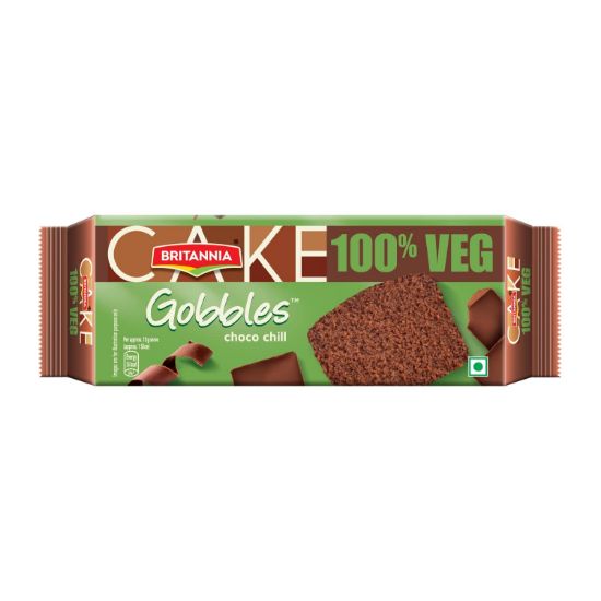 Picture of Britannia Gobbles Veg Choco Chill Cake 60g