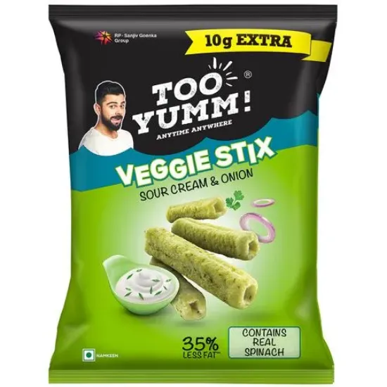 Picture of Too Yumm! Sour Cream & Onion Flavour Veggie Stix Namkeen 75 g