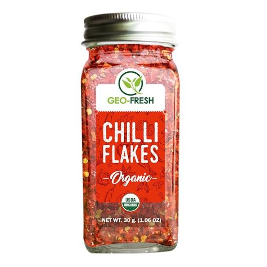 Picture of Geo Fresh Chilli Flakes Organic 30gM