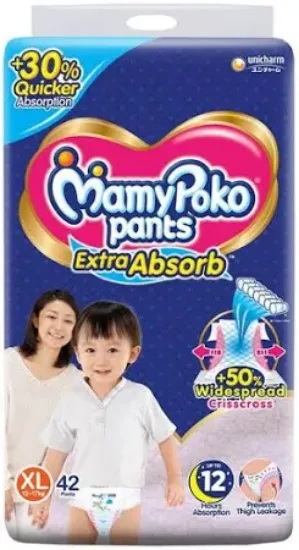 Picture of MamyPoko Extra Absorb Extra Large 42 - XL  (42 Pieces)