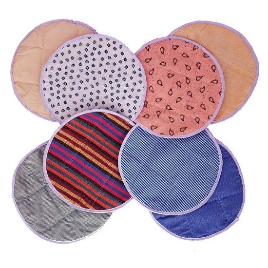 Picture of Cloth Cotton Roti Chapati Rumal Cover For Kitchen Pack of 4 Piece - Multiprint