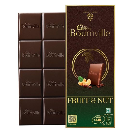 Picture of Cadbury Bournville Fruit and Nut Dark Chocolate Bar, 80g