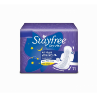 Picture of Stayfree Dry-Max All Night Ultra-Dry Sanitary Napkin with Wings (XXL) 7 pads