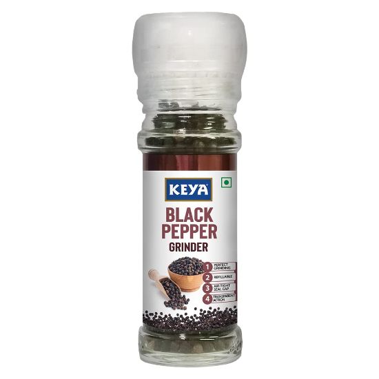 Picture of Keya Black Pepper Grinder, Black Pepper Mill 50gm