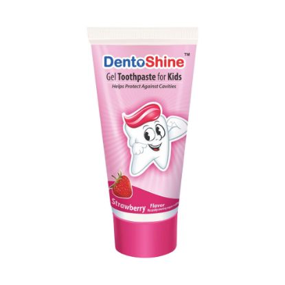 Picture of DentoShine Gel Toothpaste For Kids – Strawberry Flavor 80 g