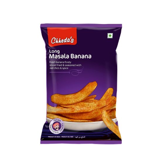 Picture of Chheda's - Long Masala Banana Chips - Banana Wafers - Crispy Chips - 170g