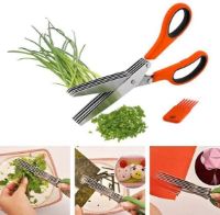 Picture of Home Brilliant 5 Blade Herb Vegetable Multipurpose Scissor