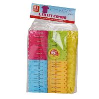 Picture of Home Style Utility Combo Cloth Clips & 10 Meter Rope (Combo Pack 22 pc)