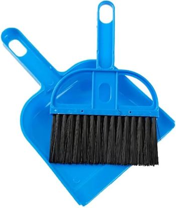 Picture of Mini Dustpan and Broom Set Portable Plastic 1pc