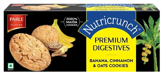 Picture of Parle Nutricrunch Banana Cinamnon & Oat Cookies 75g