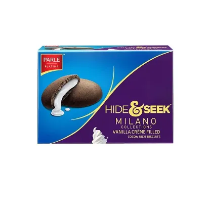 Picture of Parle Hide & Seek Milano Collections Vanilla Creme Filled Cocoa Rich Biscuits (75g)