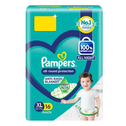 Picture of Pampers All-Round Protection Diaper Pants (XL) 16 Count (12~17)