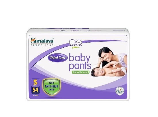 Picture of Himalaya Total Care Baby Pants Diapers (S) 54 Count (Up to 4-8kg)