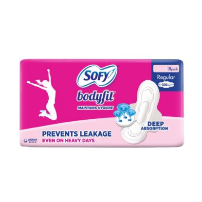 Picture of Sofy Bodyfit Sanitary Pads - Regular, Pack of 18