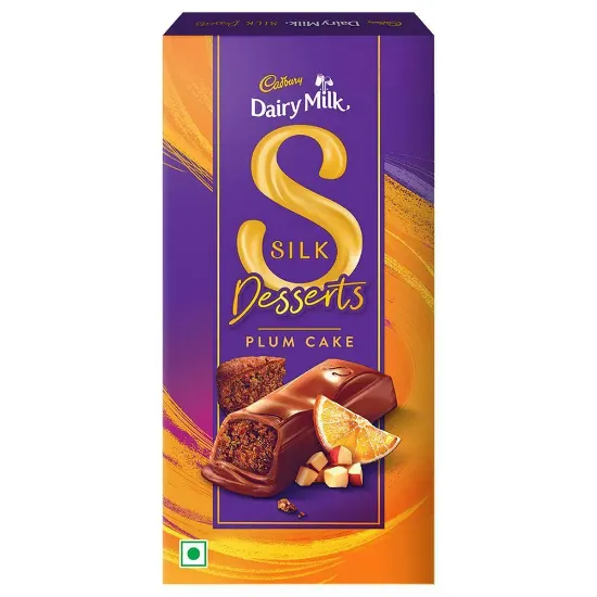 Picture of Cadbury Dairy Milk Silk Desserts Plum Cake Chocolate Bar 140g