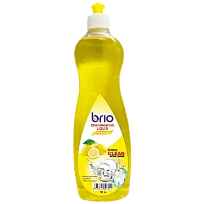 Picture of Brio Dishwashing Liquid - Fresh Lime, Removes Tough Grease, 750 ml