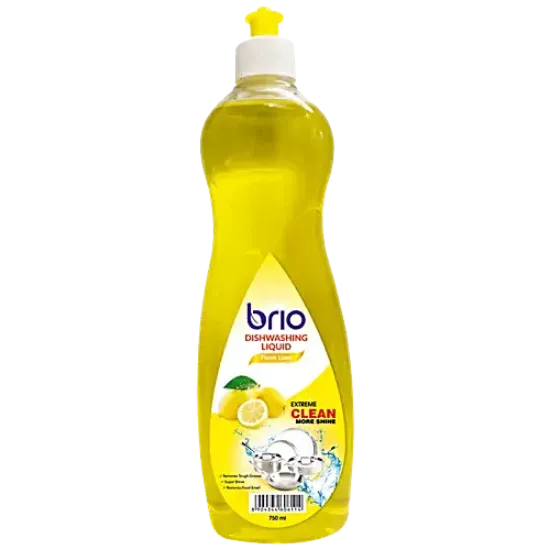 Picture of Brio Dishwashing Liquid - Fresh Lime, Removes Tough Grease, 750 ml