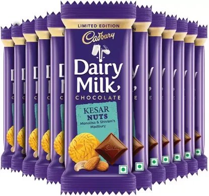 Picture of Cadbury Dairy Milk Kesar Nuts Madbury Chocolate 1pc 36g