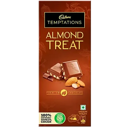 Picture of Cadbury Temptations Almond Treat Premium Chocolate Bar, 72 g