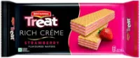 Picture of Britannia Treat Strawberry Creme Wafers Biscuits 55 gm